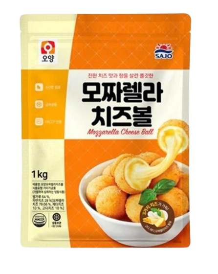 Sajo Mozzarella Cheese Ball 1kg/사조 오양 모짜렐라 치즈볼 1kg